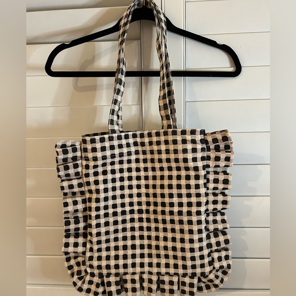 JOYN Momo Tote | Ink Gingham - Picture 1 of 9